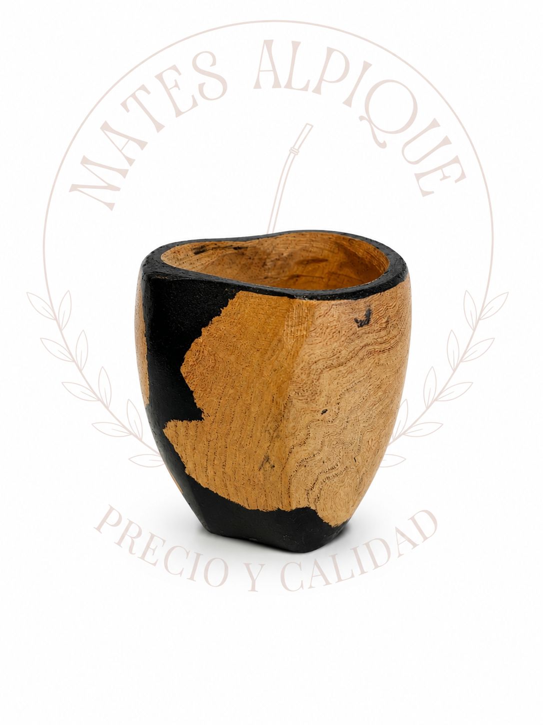 Mate Ranchero Negro con corteza natural