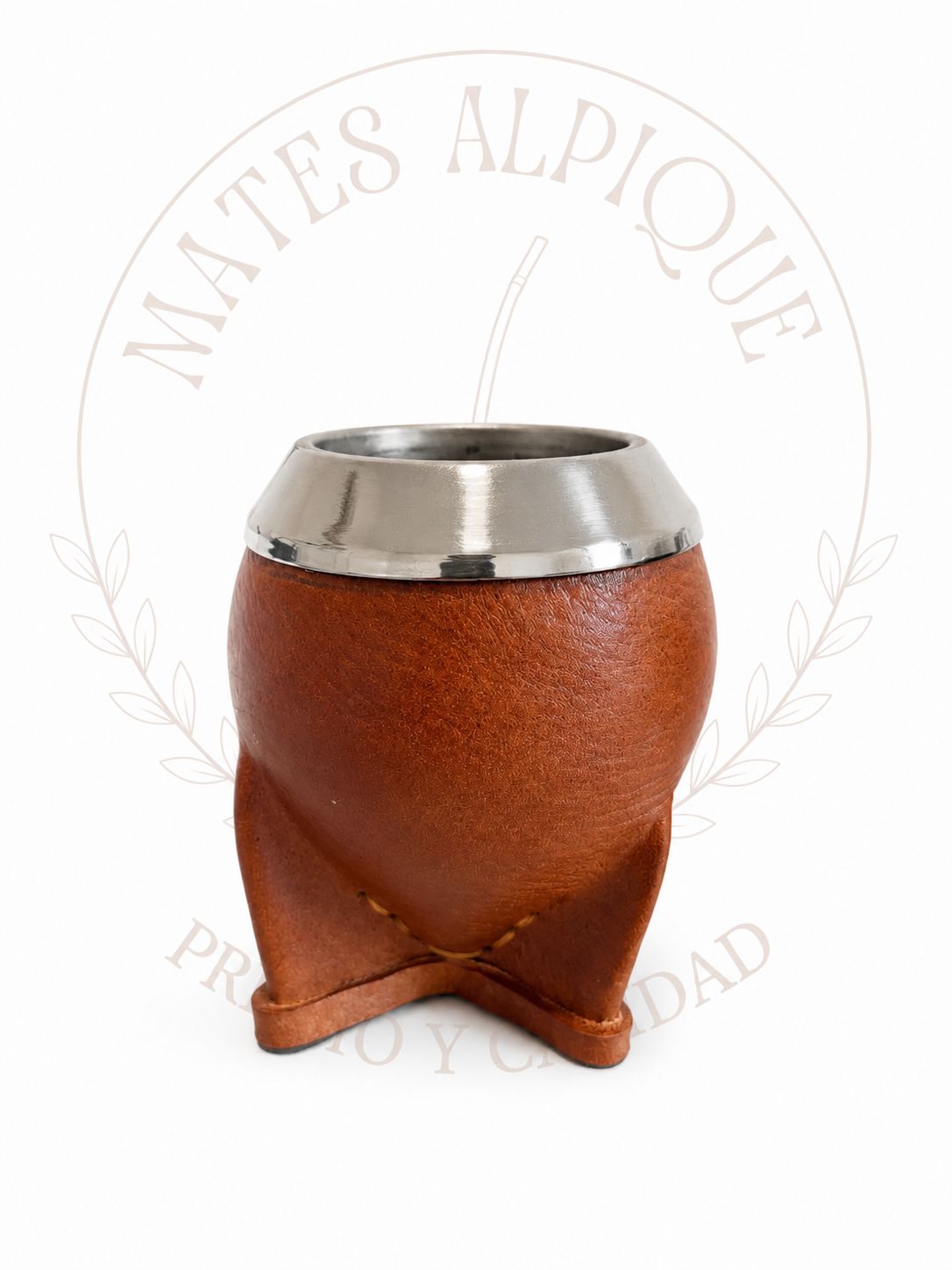 Mate Torpedo de Acero Suela con base de cuero